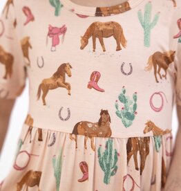 Angel Dear Western Horses S/S Twirly Dress