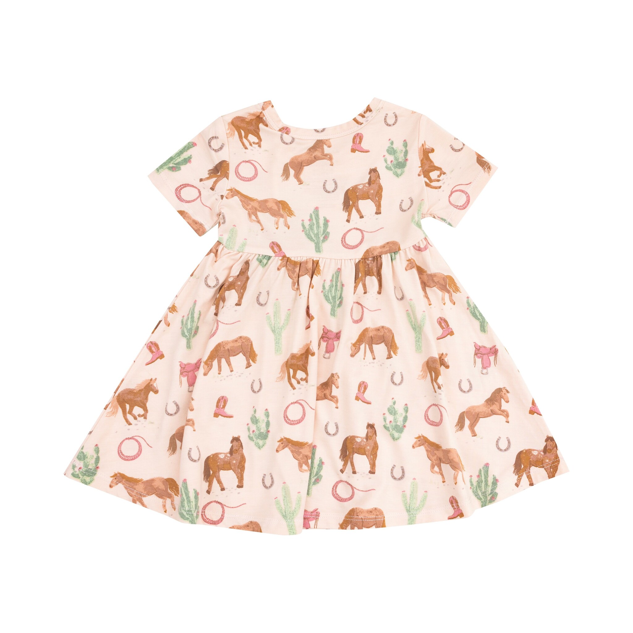 Angel Dear Western Horses S/S Twirly Dress