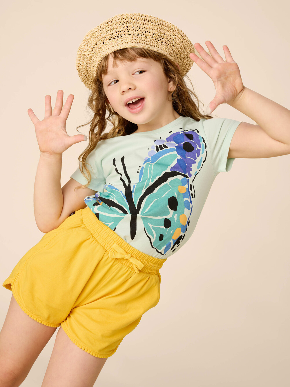 Tea Collection Carnival Butterfly Graphic Tee Garden Party