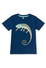 Tea Collection Cool Chameleon Graphic Tee Ascot Blue