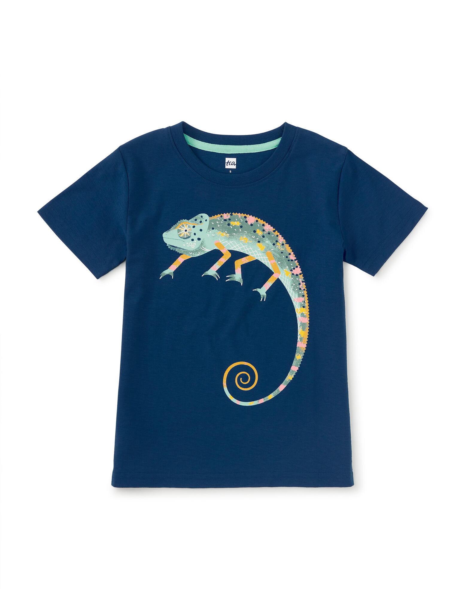 Tea Collection Cool Chameleon Graphic Tee Ascot Blue