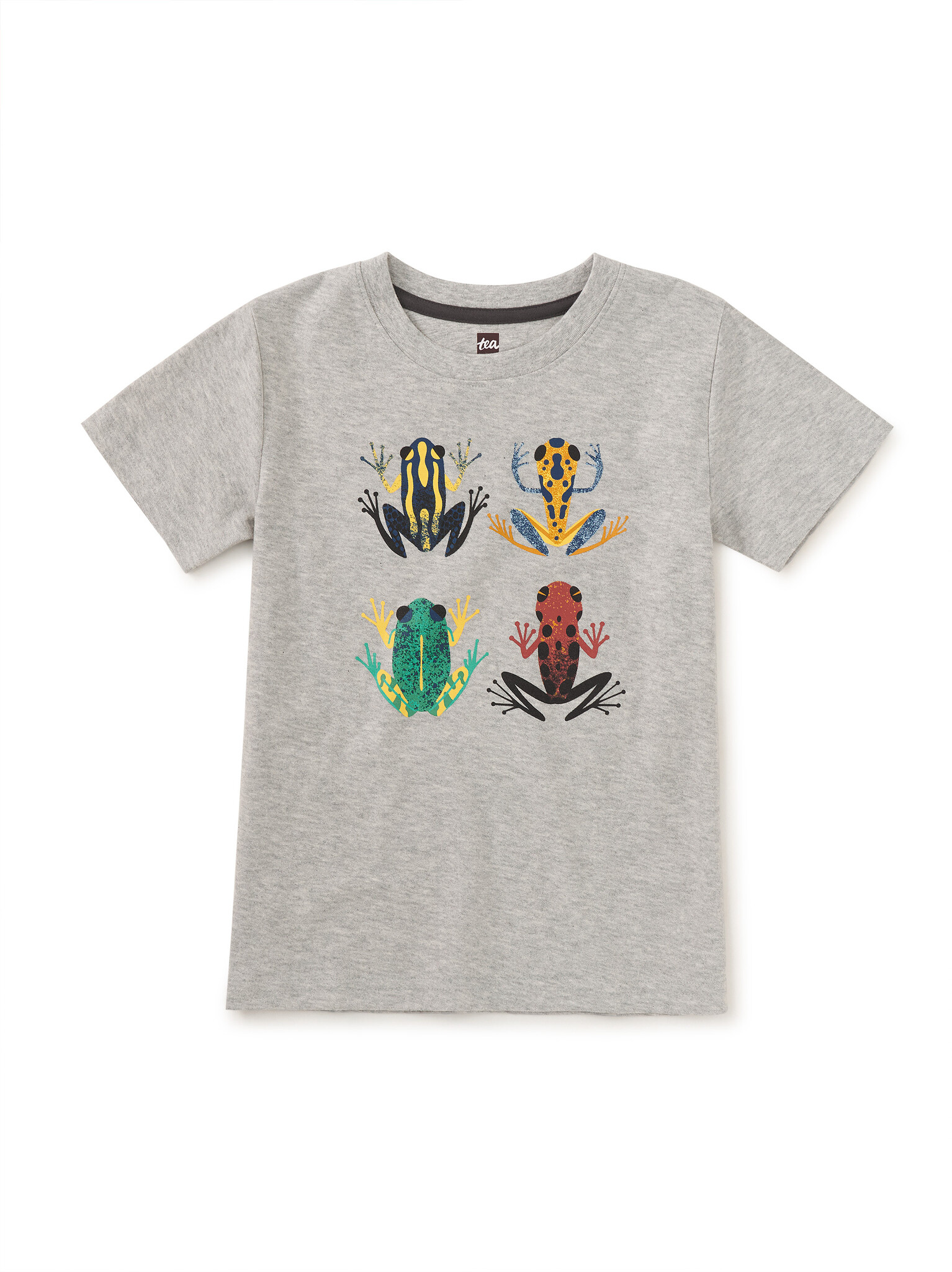 Tea Collection Cloud Forest Frogs Graphic Tee Med Heather Grey