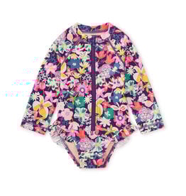 Tea Collection Rash Guard Baby Swimsuit Caribbean Wildflowers