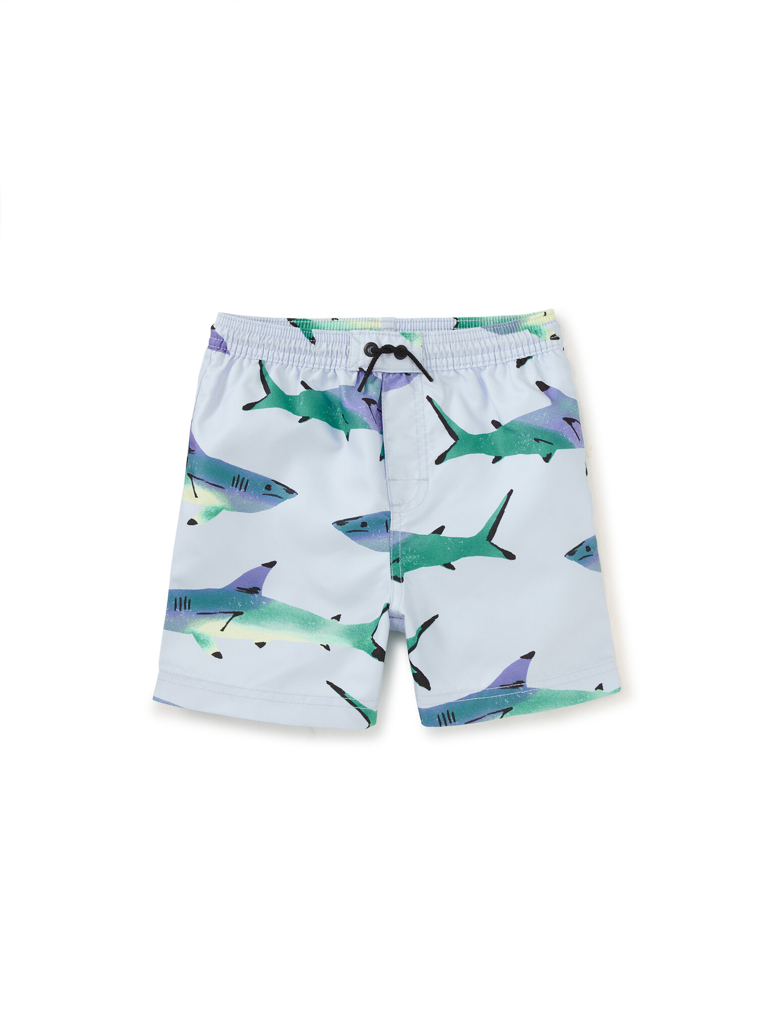 Tea Collection Mid-Length Swim Trunks Painted Sharks