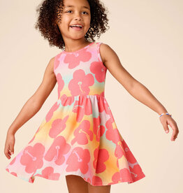 Tea Collection Sleeveless Ballet Dress Rainbow Hibiscus