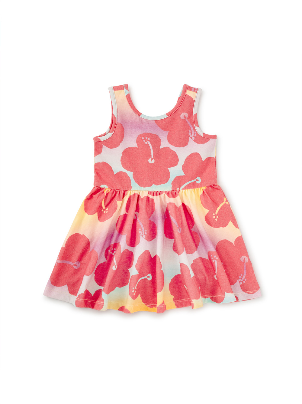 Tea Collection Sleeveless Ballet Dress Rainbow Hibiscus
