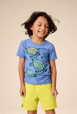 Tea Collection Leatherback Turtles Graphic Tee Blue Yarrow