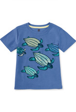 Tea Collection Leatherback Turtles Graphic Tee Blue Yarrow