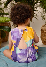 Tea Collection Peek-A-Boo Back Baby Romper Large Tropical Floral