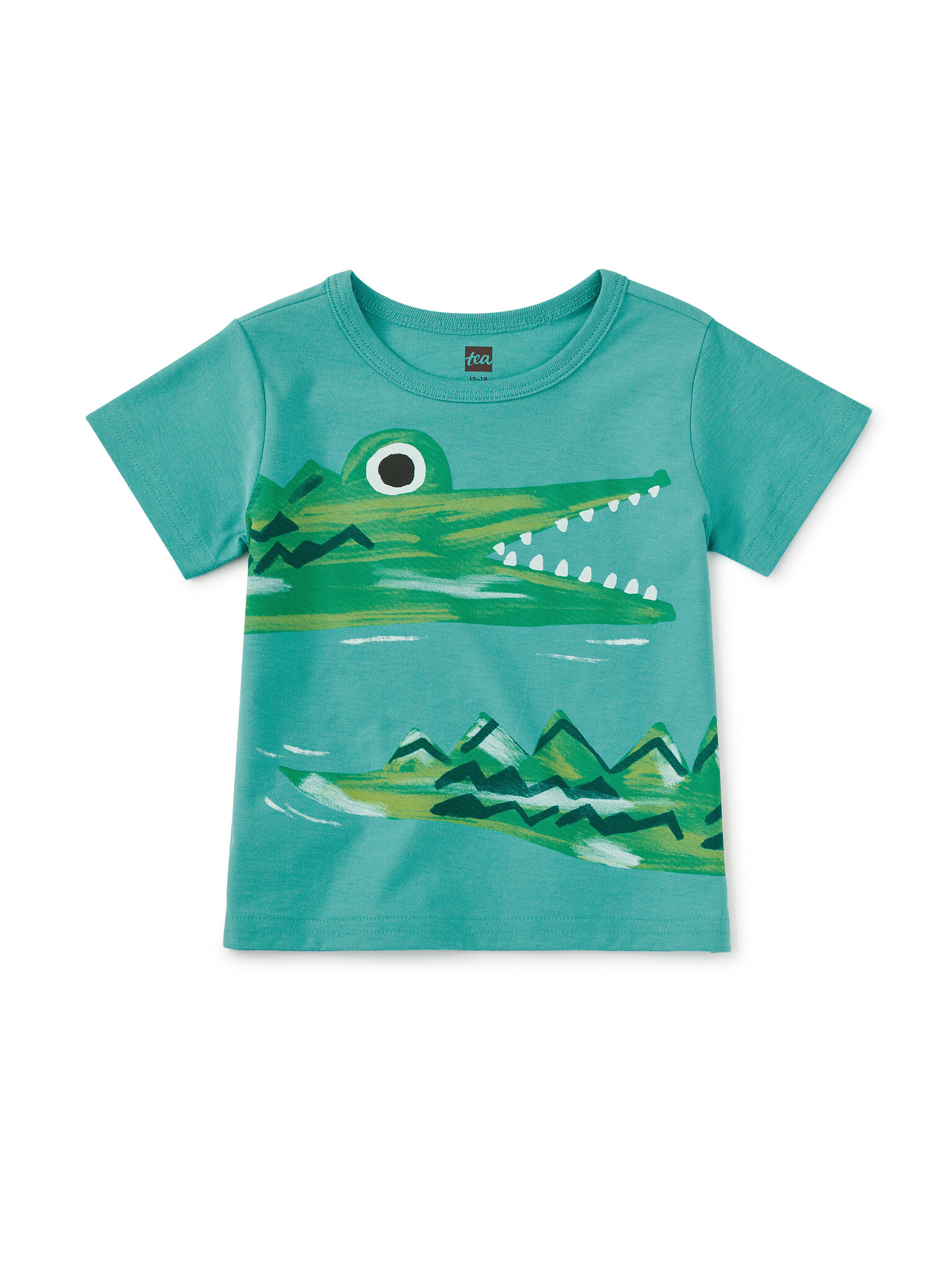 Tea Collection Baby Caiman Graphic Tee Patina
