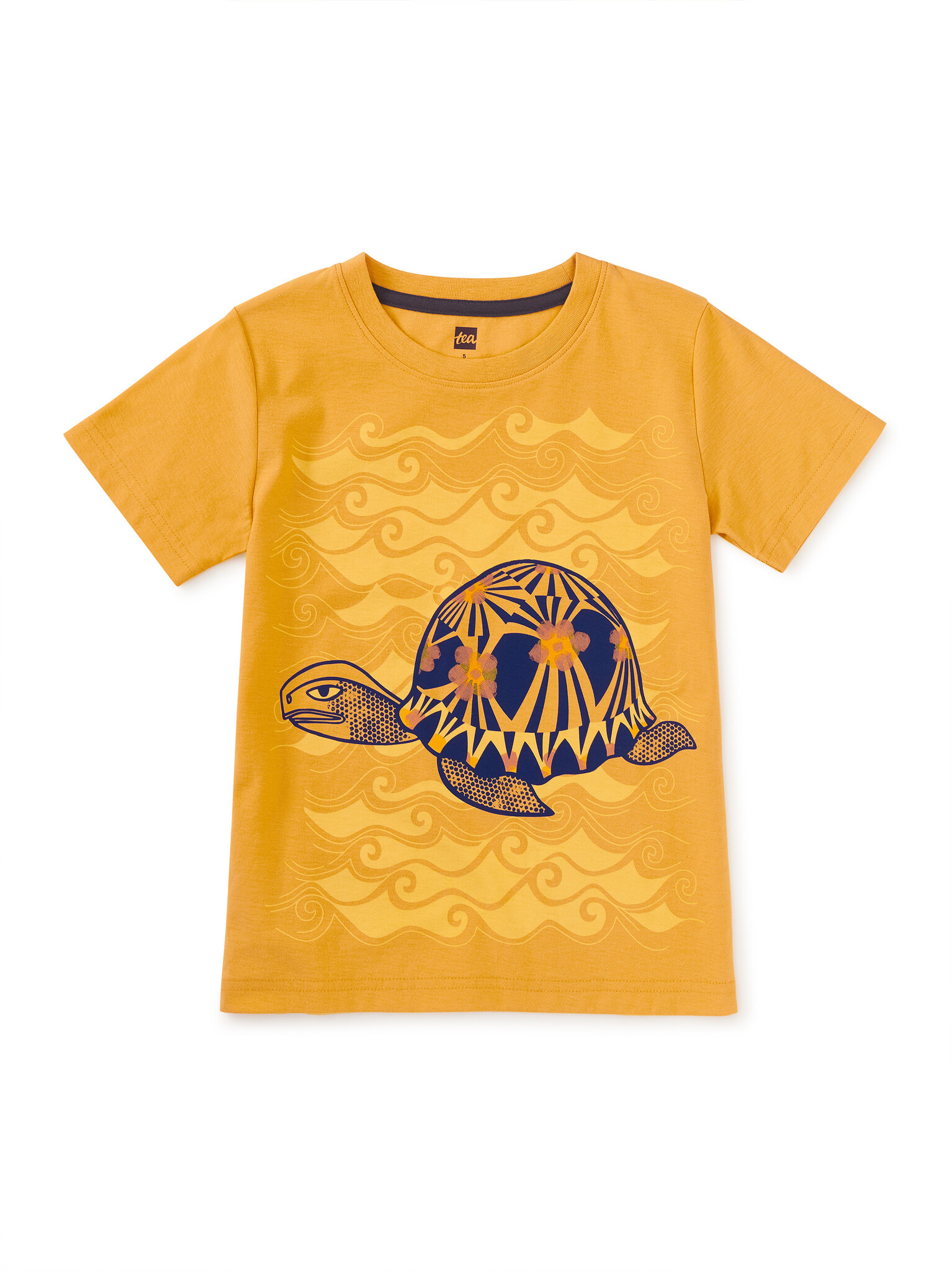 Tea Collection Radiated Tortoise Graphic Tee Topaz