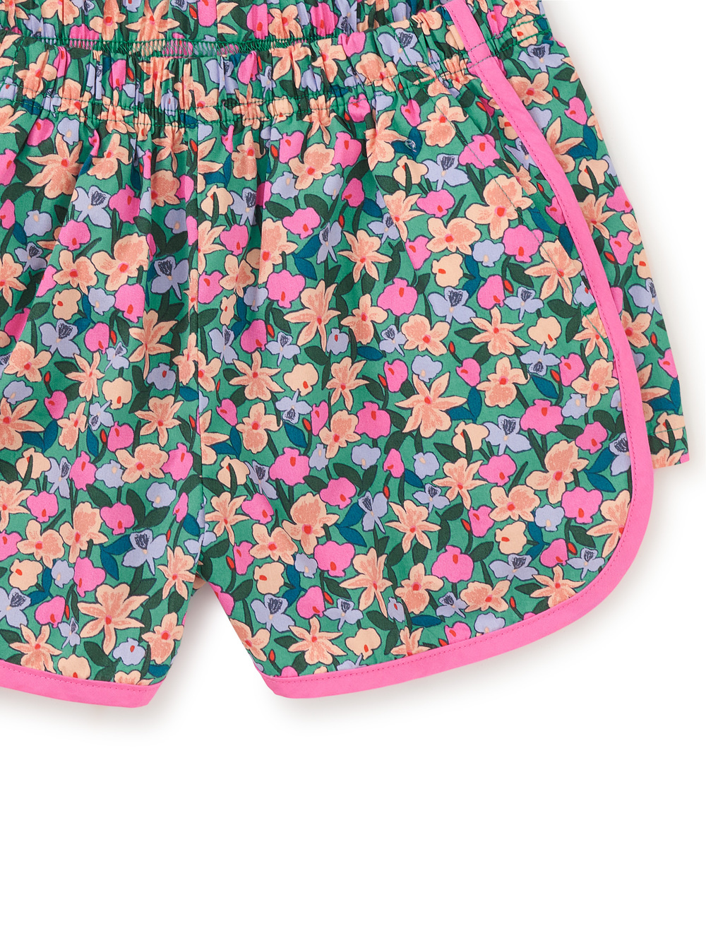 Tea Collection Woven Dolphin Shorts Orchid Ditsy
