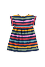 Tea Collection Short Sleeve Empire Dress Nightfall Stripe