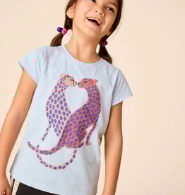 Tea Collection Kissing Cheetahs Graphic Tee Vista Blue