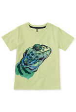 Tea Collection Tropical Lizard Graphic Tee Lime Ice