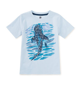 Tea Collection Whale and Scuba Graphic Tee Vista Blue