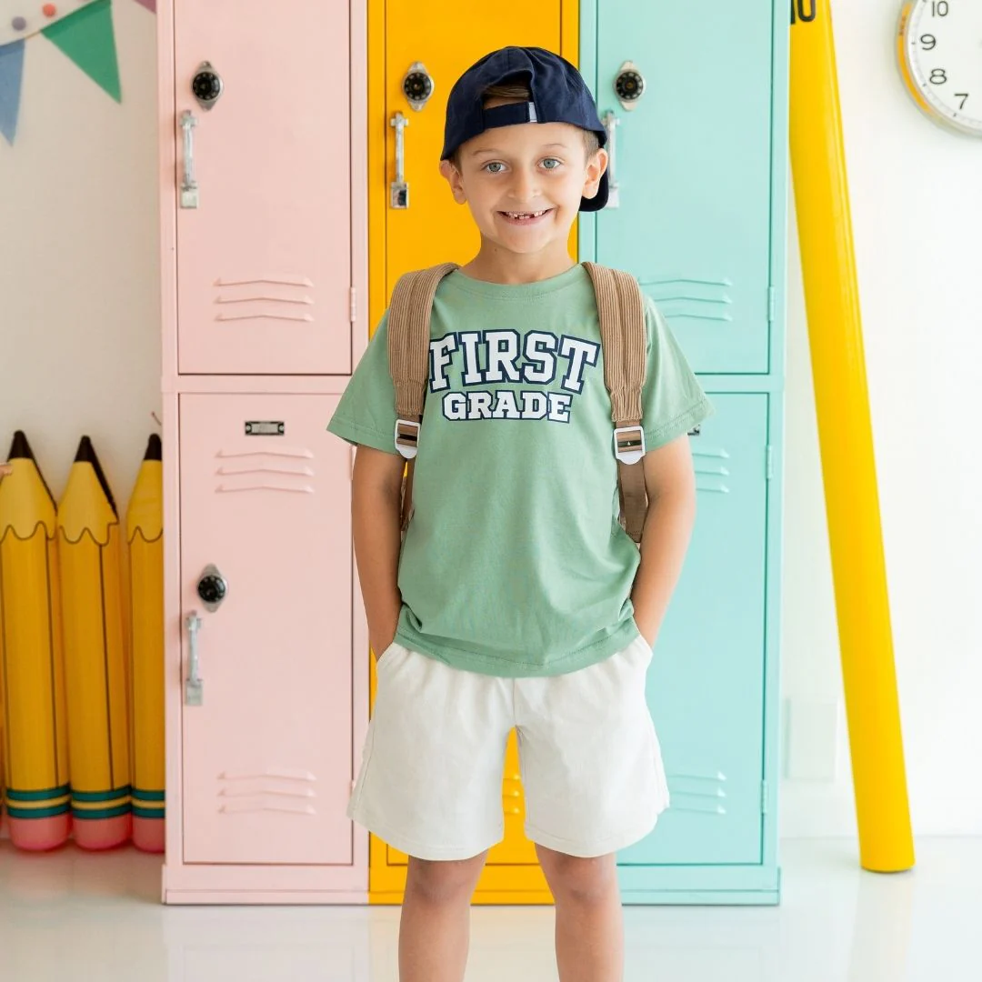 Sweet Wink First Grade Varsity Short Sleeve T-Shirt