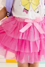Sweet Wink Raspberry Bow Tiered Tutu