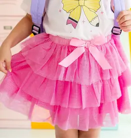 Sweet Wink Raspberry Bow Tiered Tutu