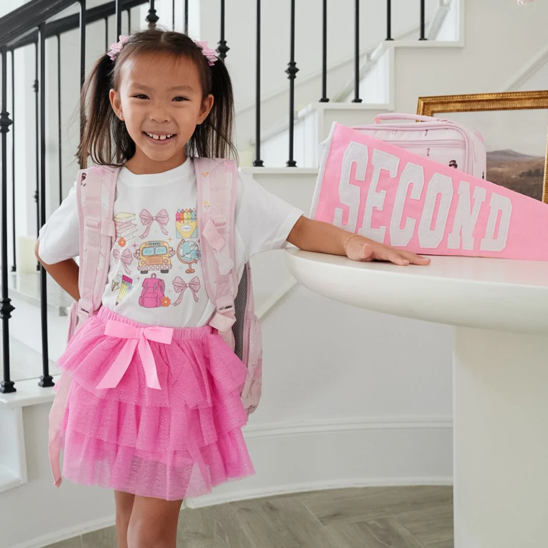 Sweet Wink Coquette School Doodle Short Sleeve T-Shirt