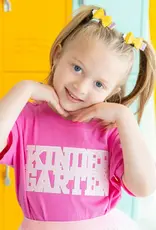 Sweet Wink Kindergarten Sequin Patch Short Sleeve T-Shirt
