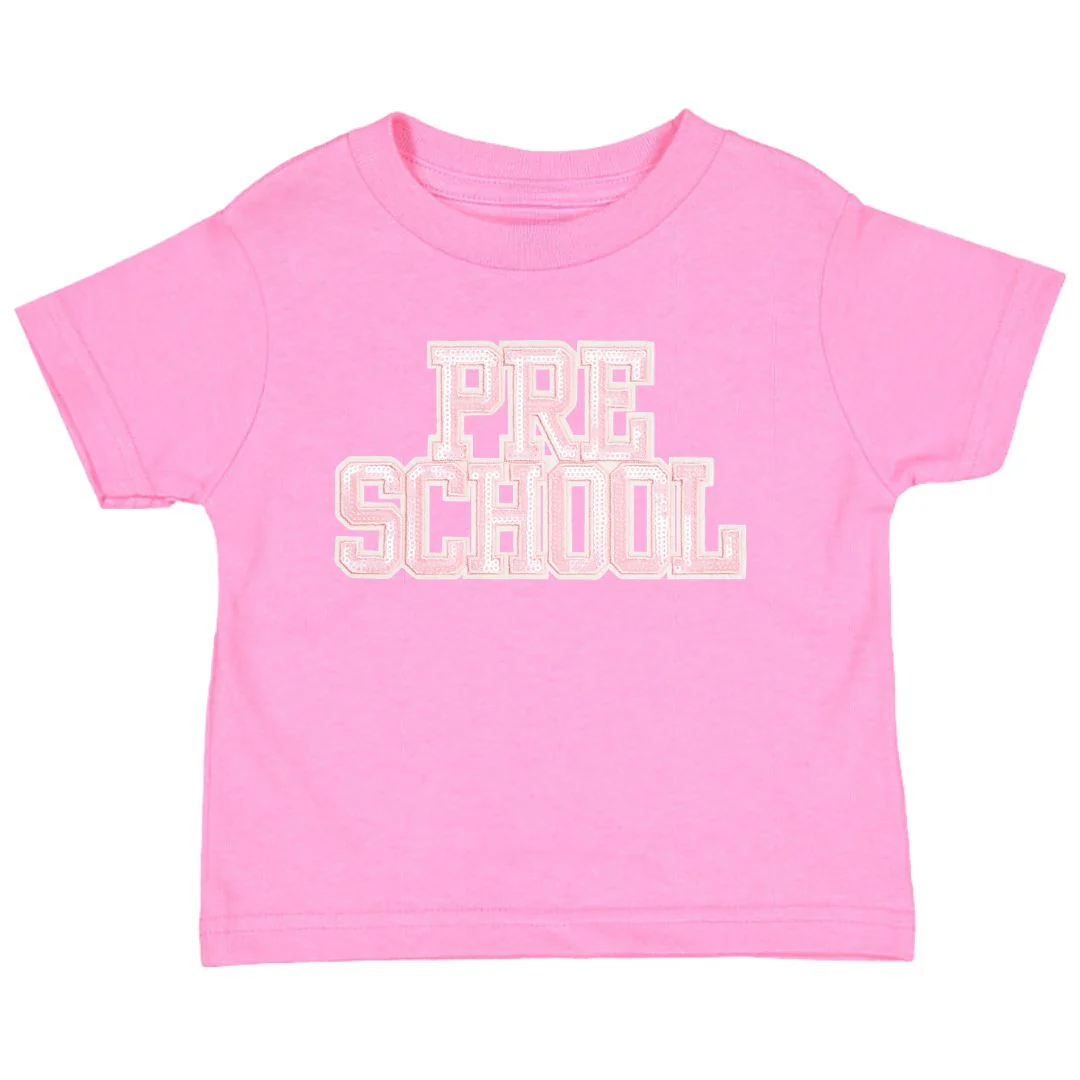 Sweet Wink Preschool Sequin Patch Short Sleeve T-Shirt