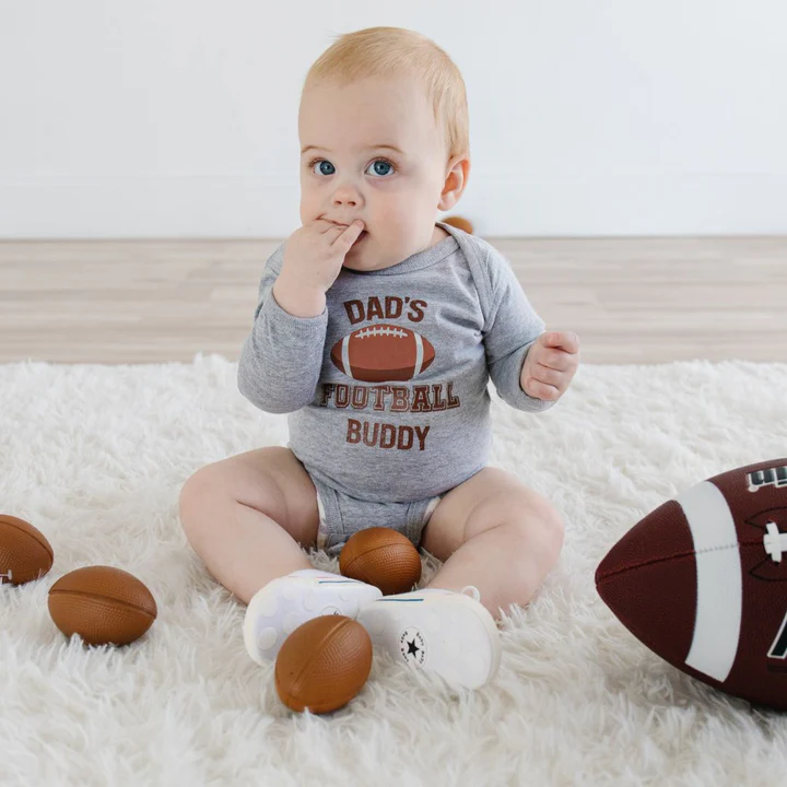 Sweet Wink Dad's Football Buddy Long Sleeve Bodysuit