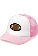 Sweet Wink Football Patch Trucker Hat Pink/White
