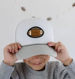 Sweet Wink Football Patch Trucker Hat Gray/White