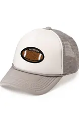 Sweet Wink Football Patch Trucker Hat Gray/White