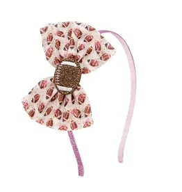 Sweet Wink Football Cutie Tulle Bow Headband (Hard Band)