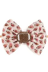 Sweet Wink Football Cutie Tulle Bow Baby Headband