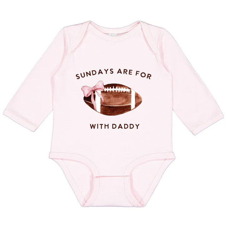 Sweet Wink Football With Daddy Long Sleeve Bodysuit