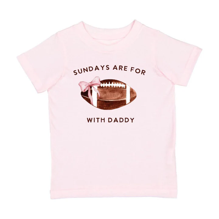 Sweet Wink Football With Daddy Short Sleeve T-Shirt