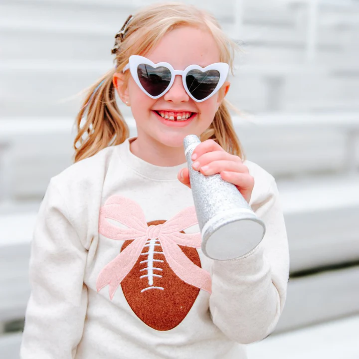 Sweet Wink Coquette Football Patch Sweatshirt