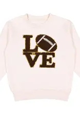Sweet Wink Football Love Patch Sweatshirt Natural