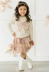 Sweet Wink Gingham Printed Tulle Tiered Tutu