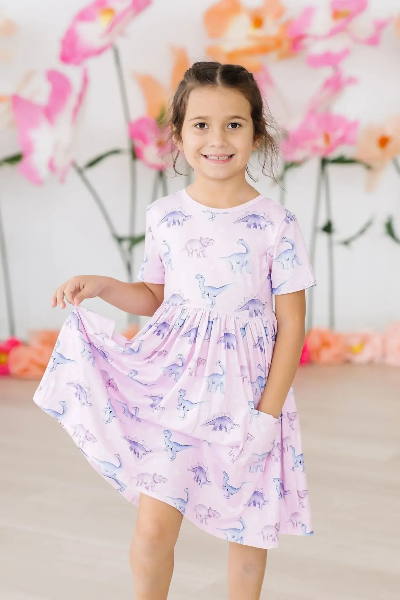 Mila & Rose Jurassic Joy S/S Pocket Twirl Dress