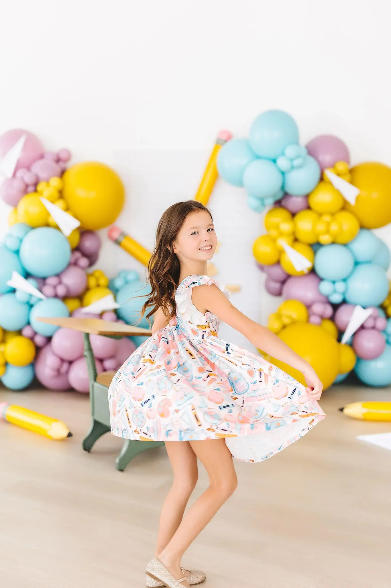 Mila & Rose Class Act Flutter Sleeve Twirl Dress