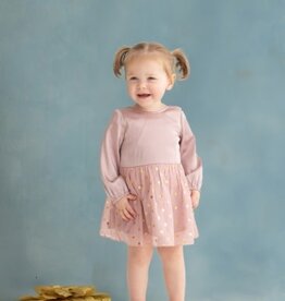 Mabel and Honey | Isobella and Chloe In the Stars Long Sleeve Dress