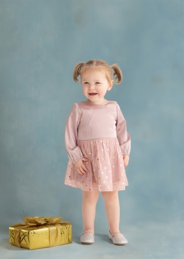 Mabel and Honey | Isobella and Chloe In the Stars Long Sleeve Dress