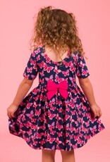 RuffleButts + RuggedButts Short Sleeve Knit Twirl Dress