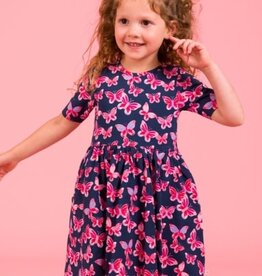 RuffleButts + RuggedButts Short Sleeve Knit Twirl Dress