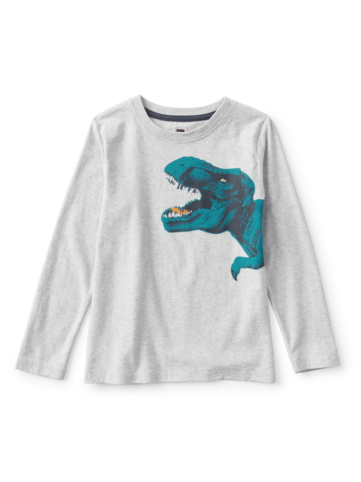 Tea Collection Flexin' Rex Graphic Tee Light Grey Heather