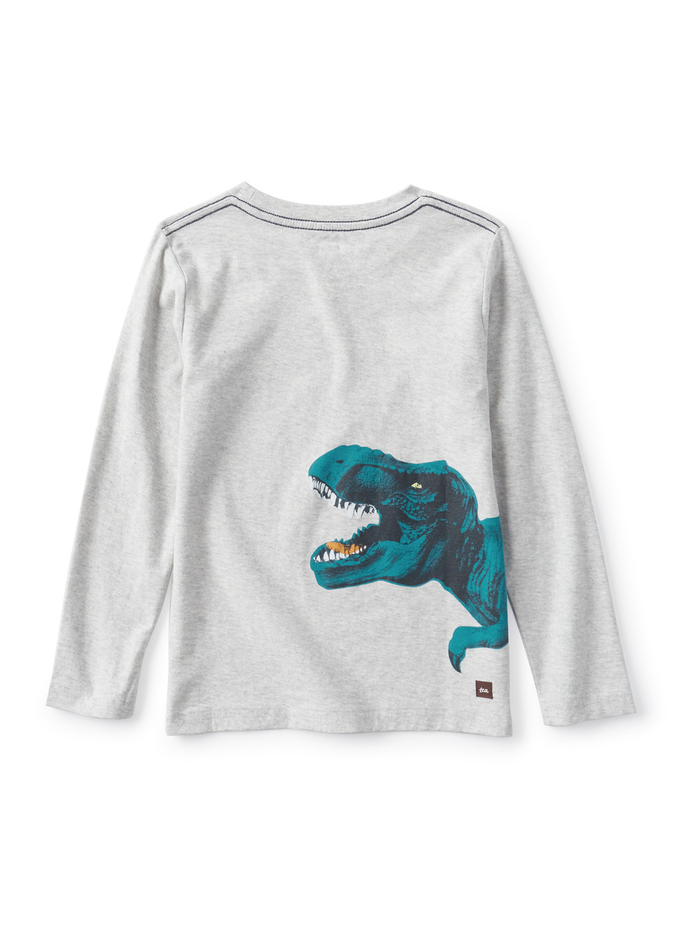Tea Collection Flexin' Rex Graphic Tee Light Grey Heather