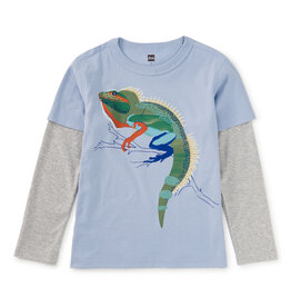 Tea Collection Water Dragon Layered Tee Scenic Blue