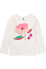 Tea Collection Cherry Blossom Graphic Tee Chalk