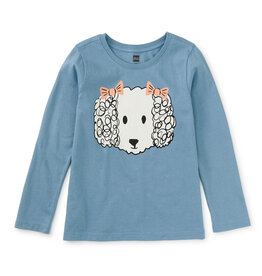 Tea Collection Maltipoo Graphic Tee Blue Tide