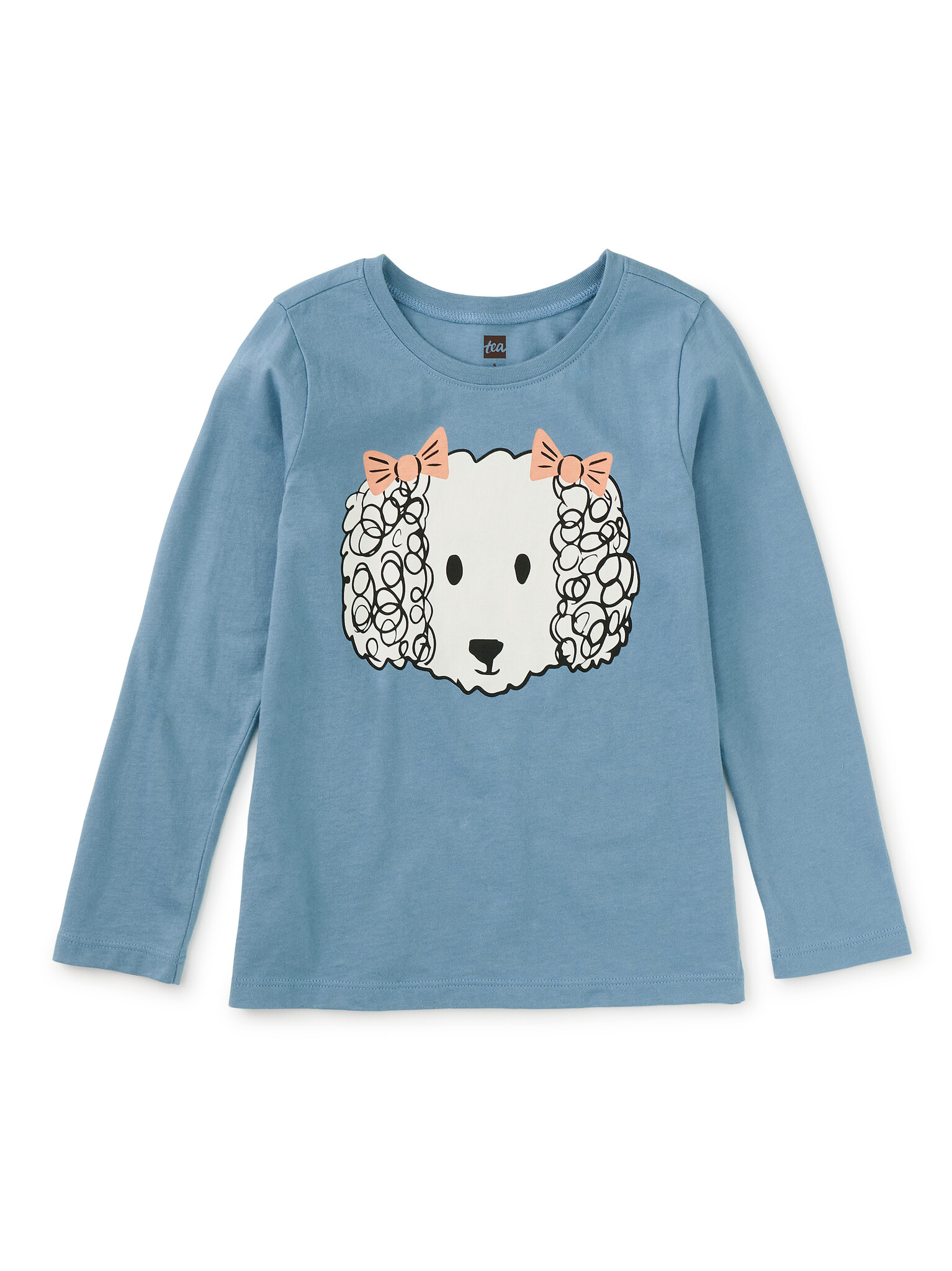 Tea Collection Maltipoo Graphic Tee Blue Tide