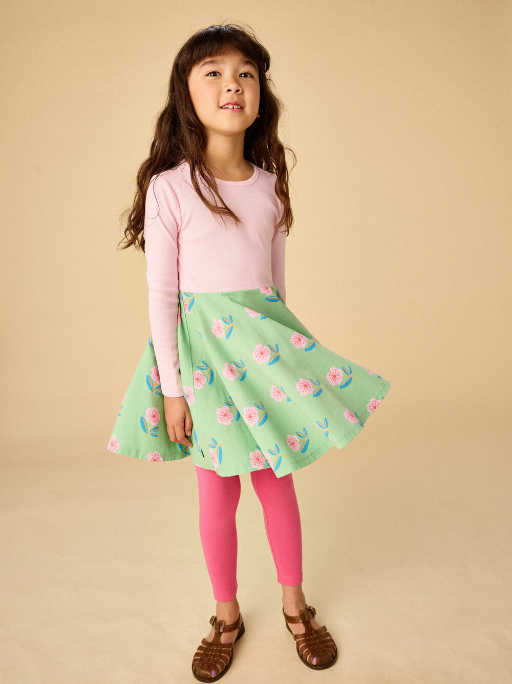 Tea Collection Solid Leggings Astilbe Pink